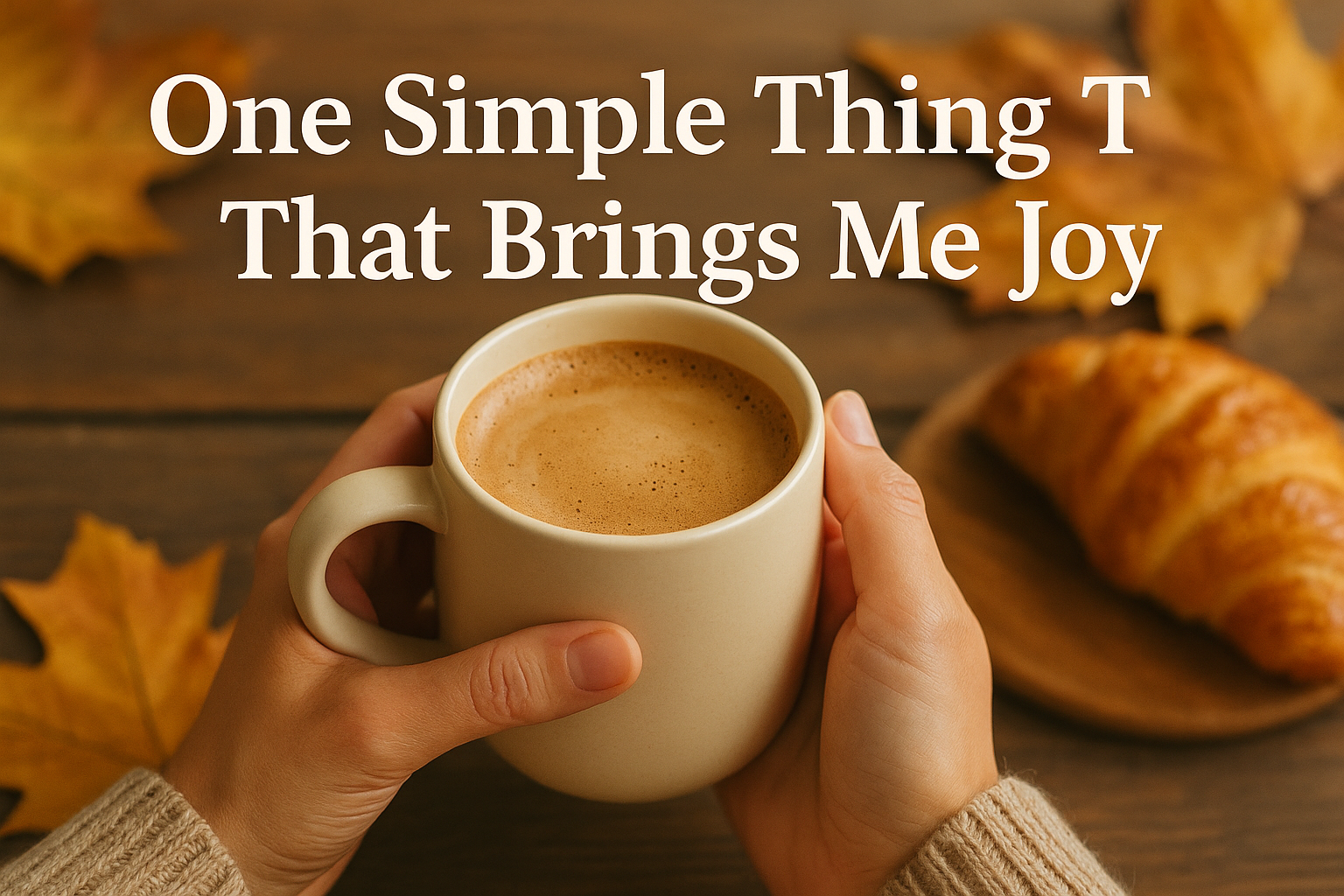 One Simple Thing That Brings Me Joy